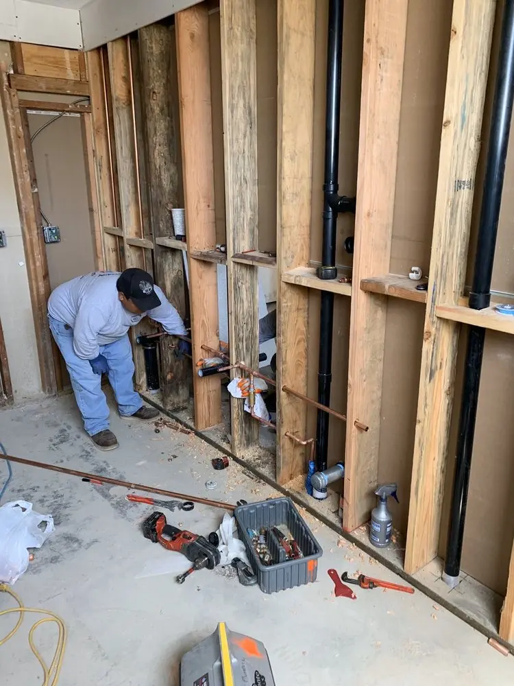 Commercial rough-in plumbing for Gas Line Repair in Northville